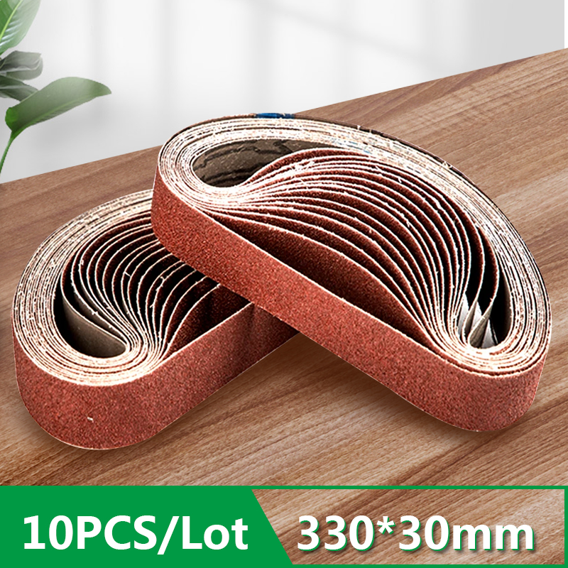 Woodworking Videos - 10PCS Abrasive Sanding Belts 330*30mm Sander