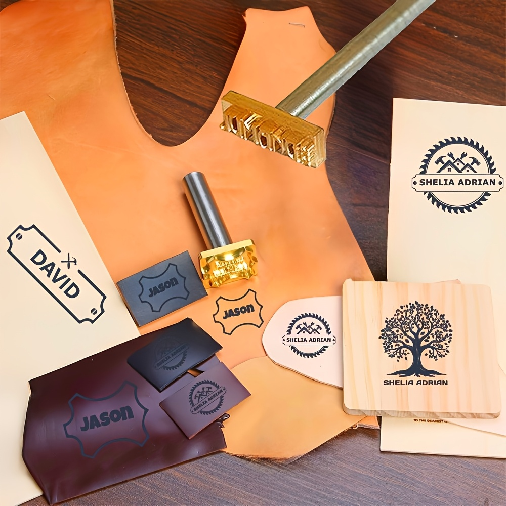 Woodworking Logo Design - M8 Custom Branding Iron Stamp Personalized