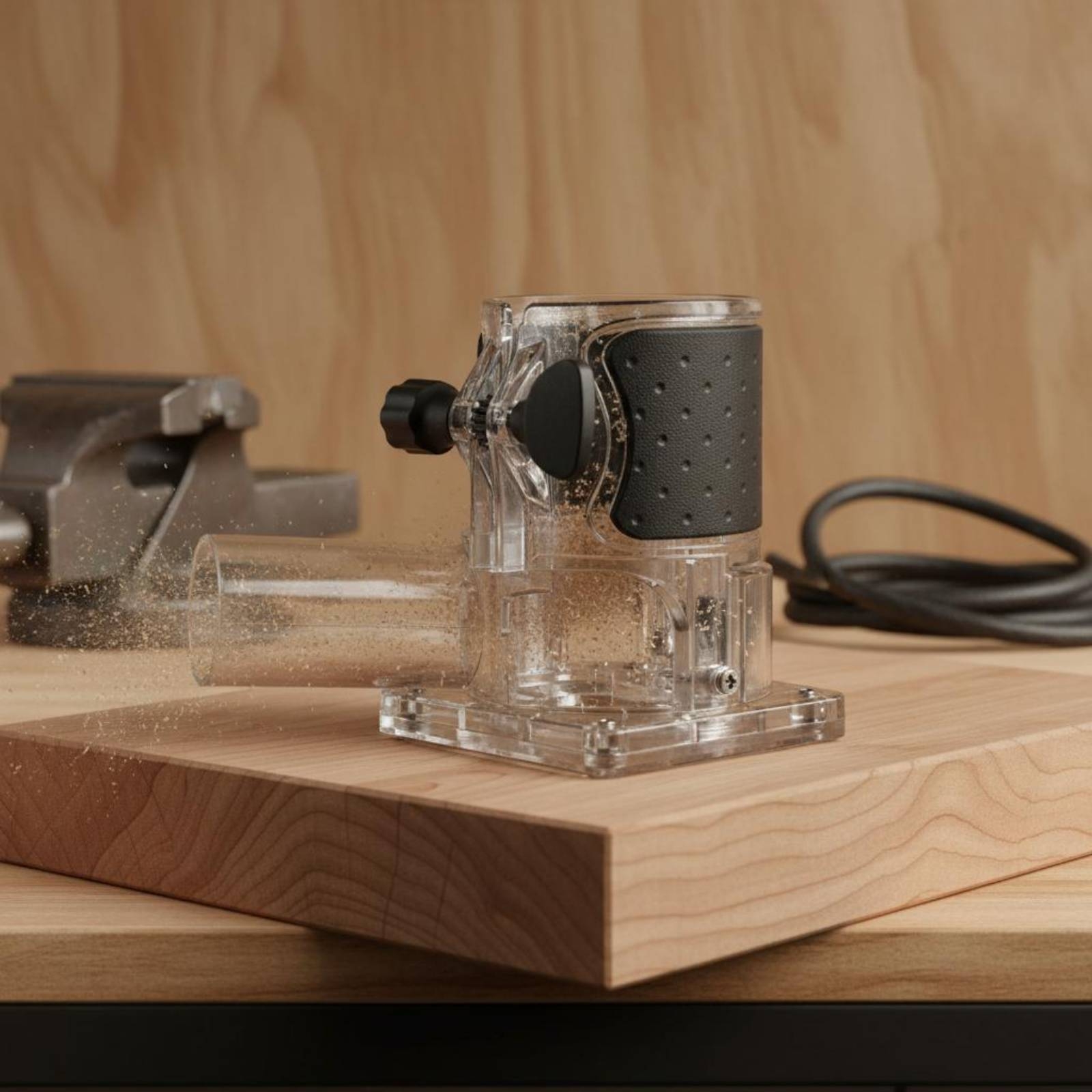 Transparent Router Dust Hood T - Woodworking Routers recensione e prezzo