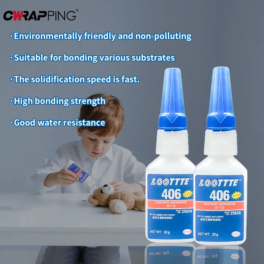 20ml Loottte Rubber Metal Wood - Woodworking Quick Glue recensione e prezzo