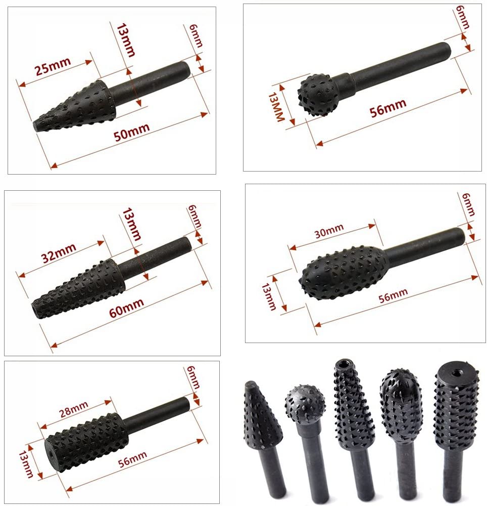 5PCS Drill Bit Set 1/4'' 6mm S - Woodworking Marking Knife recensione e prezzo