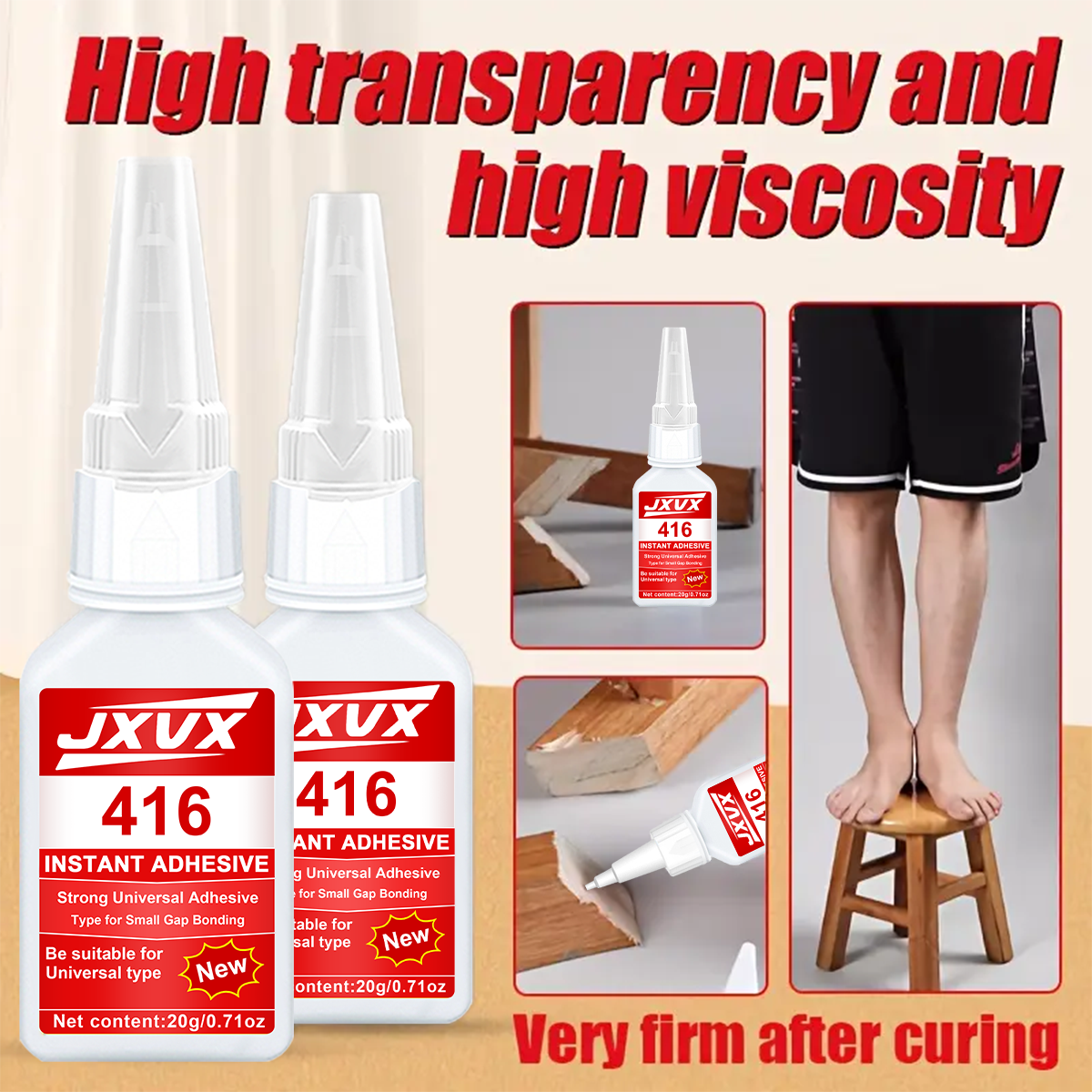 JXVX Accelerated Drying 416 Su - Woodworking Quick Glue recensione e prezzo