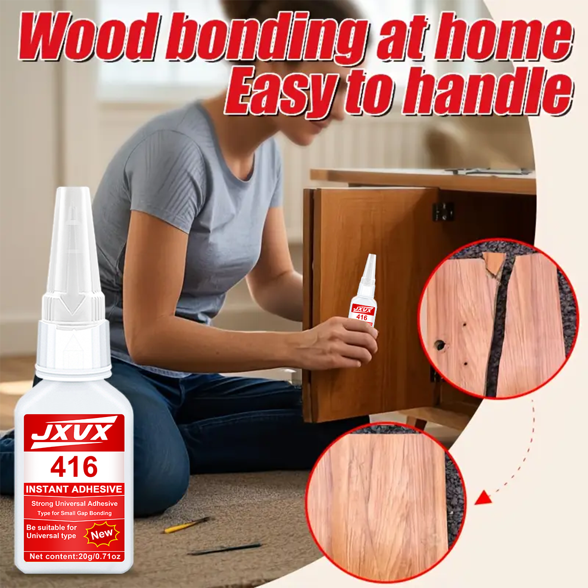 JXVX Accelerated Drying 416 Su - Woodworking Quick Glue recensione e prezzo