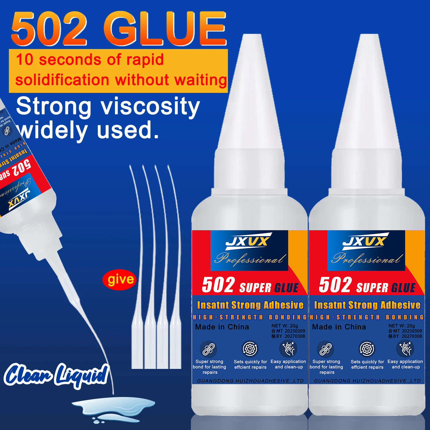 JXVX 1-5 PCs Super glue 502 Hi - Woodworking Quick Glue recensione e prezzo