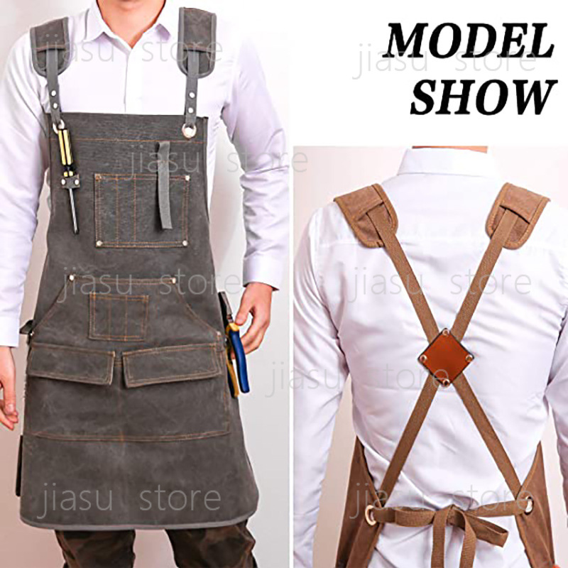 Thick Canvas Tool Apron Custom - Woodworking Logo Design recensione e prezzo