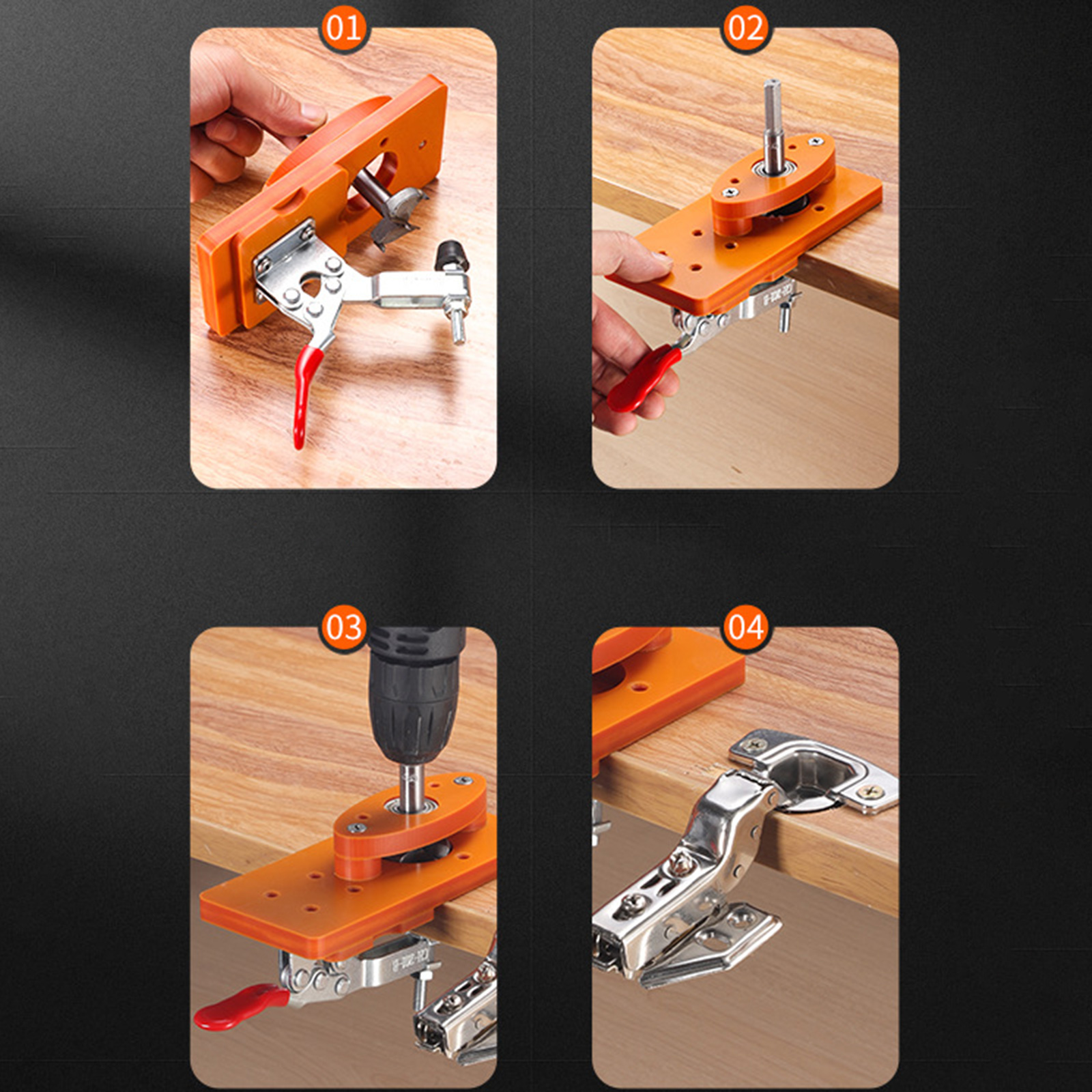35mm Hinge Drilling Jig Long-L - Woodworking Groove recensione e prezzo