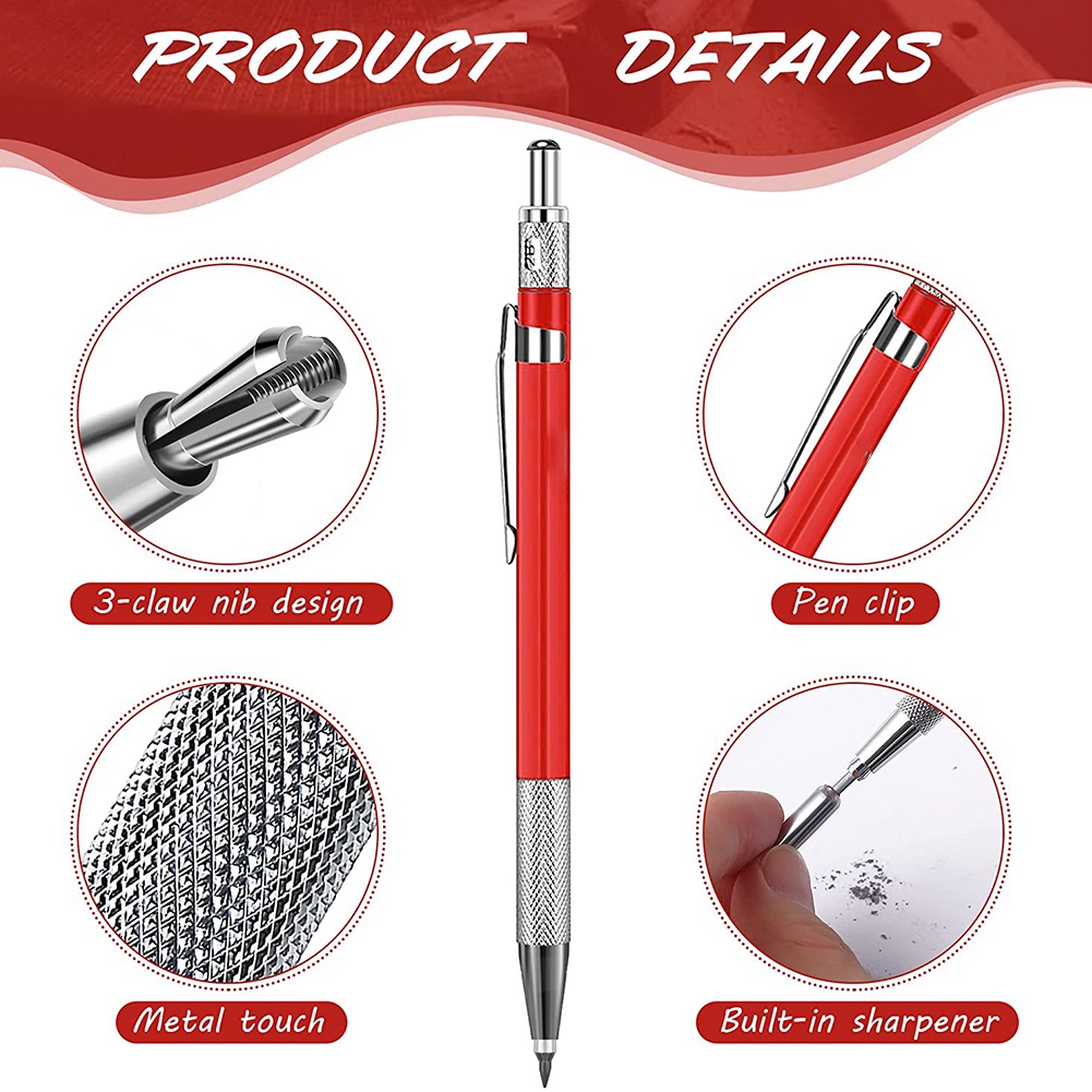 Welders Pencil with 12PCS Silv - Woodworking Marking Knife recensione e prezzo