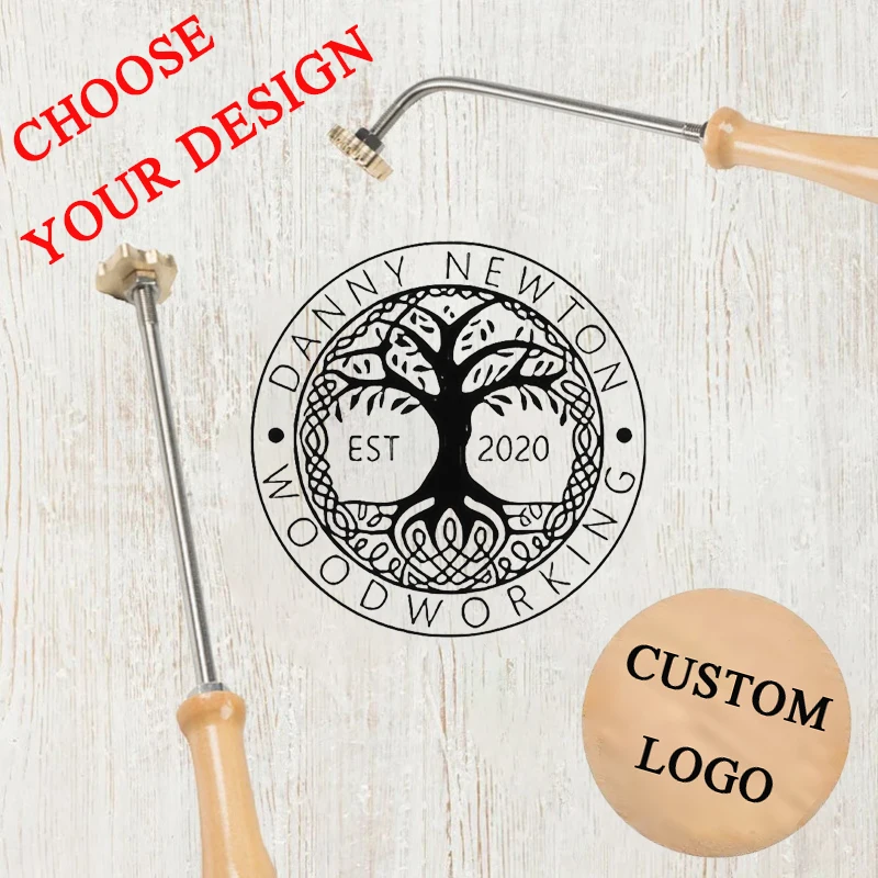 Custom Branding Iron for Food  - Woodworking Logo Design recensione e prezzo