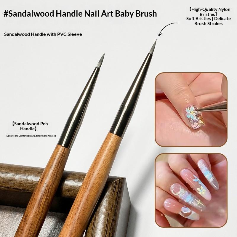 7mm Sandalwood Nail Art Brush  - Woodworking Nails recensione e prezzo