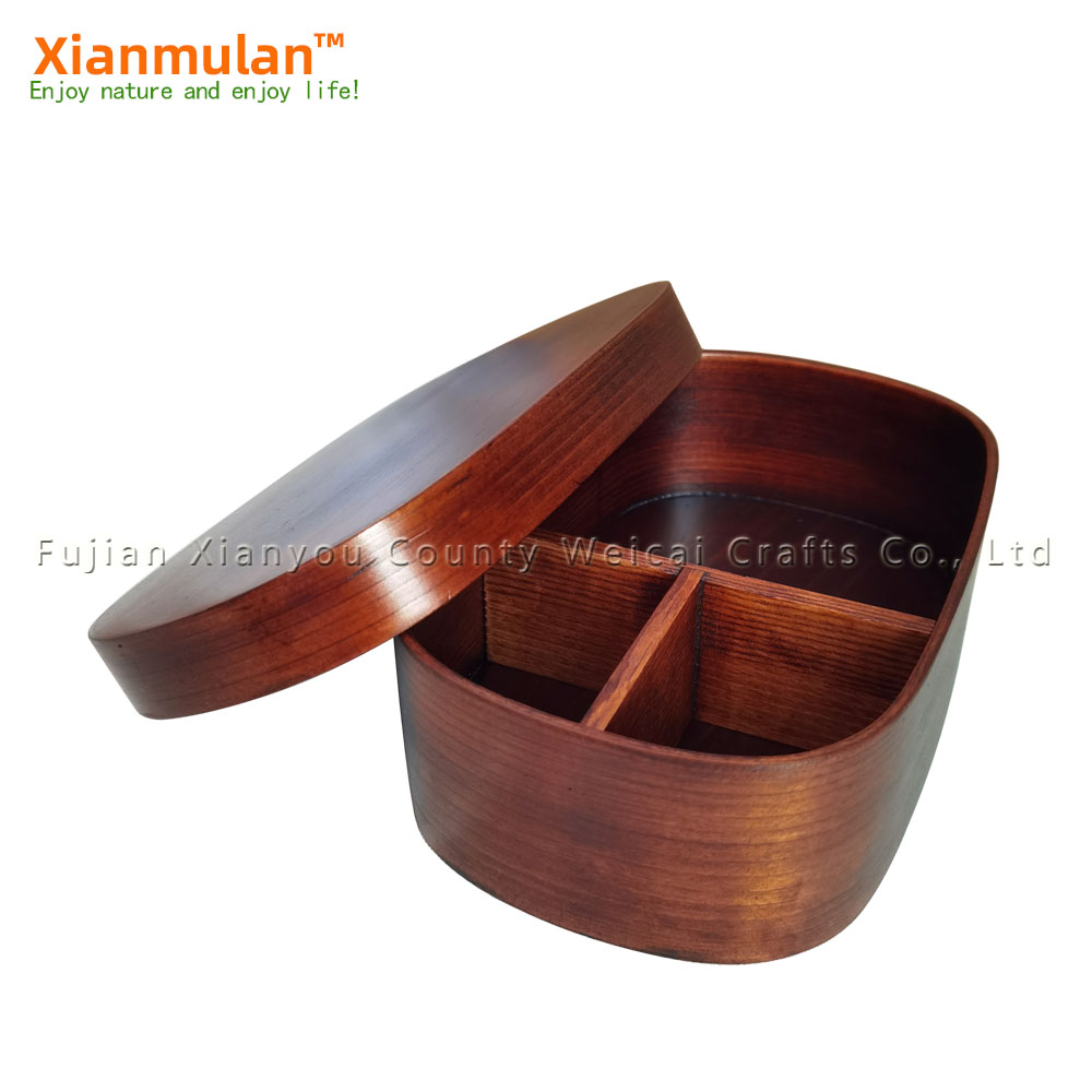 Natural Wooden Bento Box Squar - Woodworking In Japanese recensione e prezzo