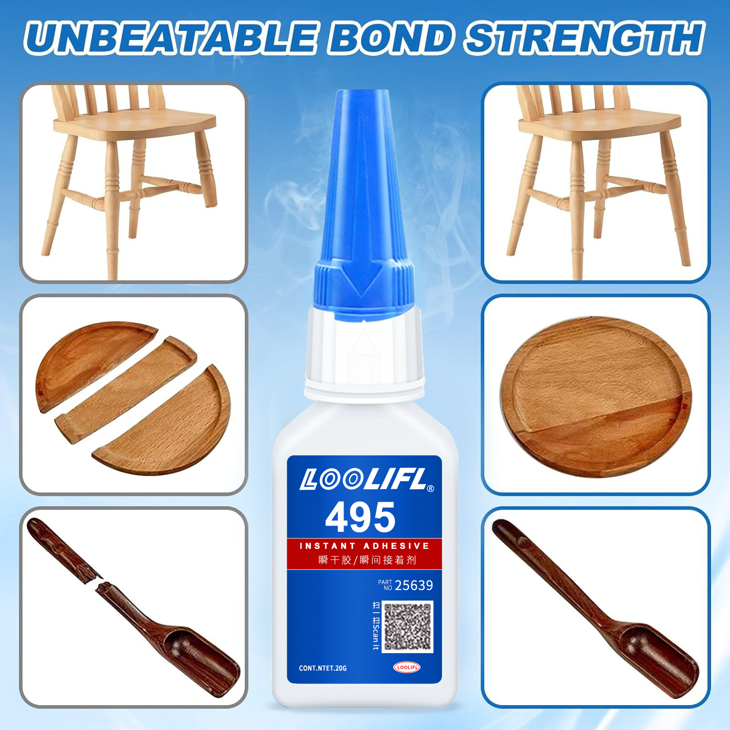 Wood Super Glue, Clear Instant - Woodworking Quick Glue recensione e prezzo