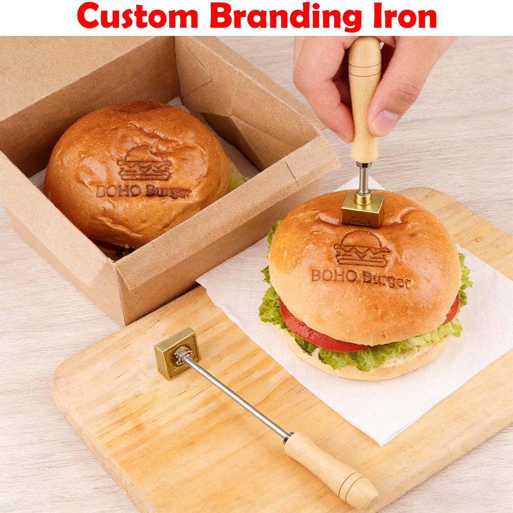 M8 Custom Branding Iron Stamp  - Woodworking Logo Design recensione e prezzo