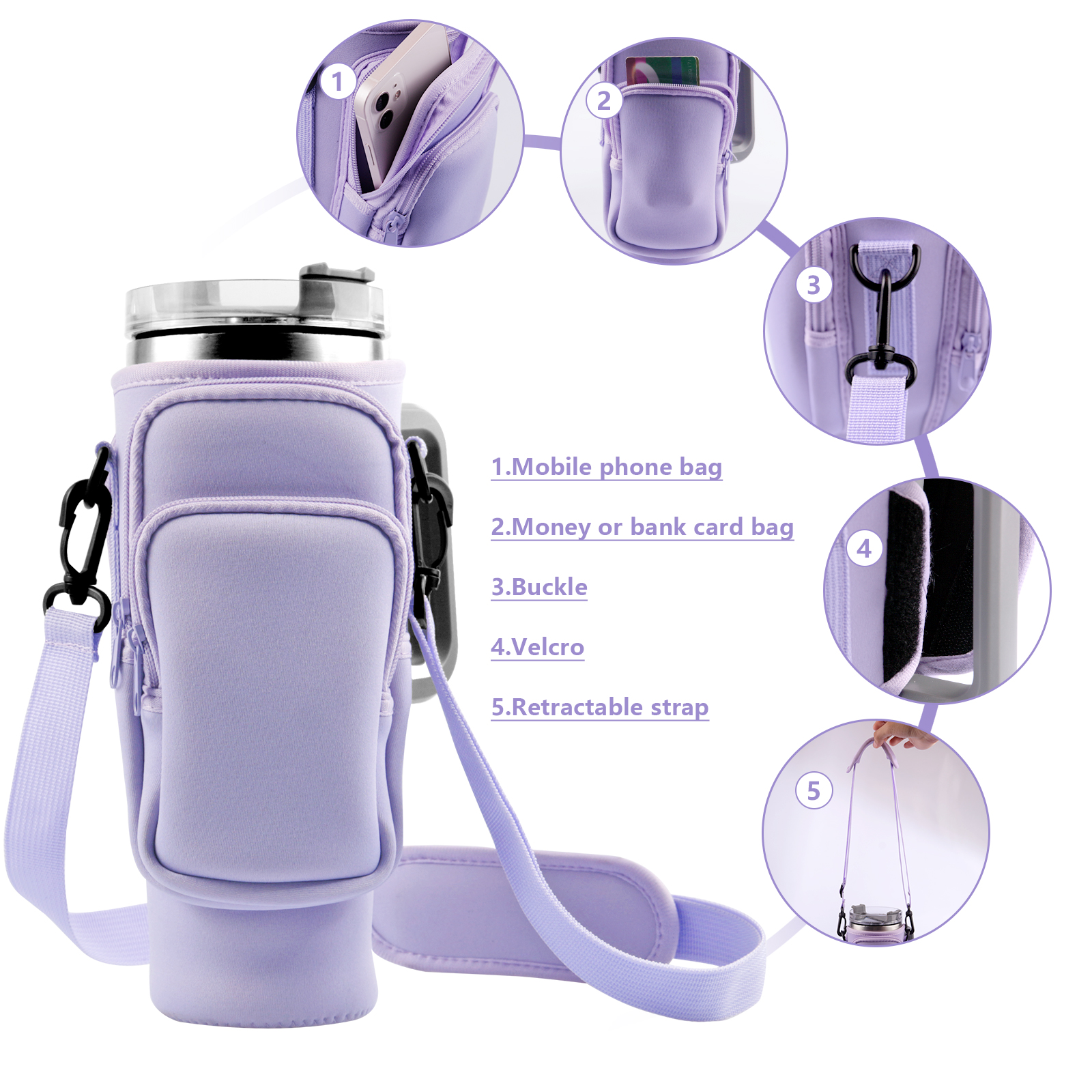 1pc Crossbody Bag Insulated Wa - Hand Plane Stanley recensione e prezzo