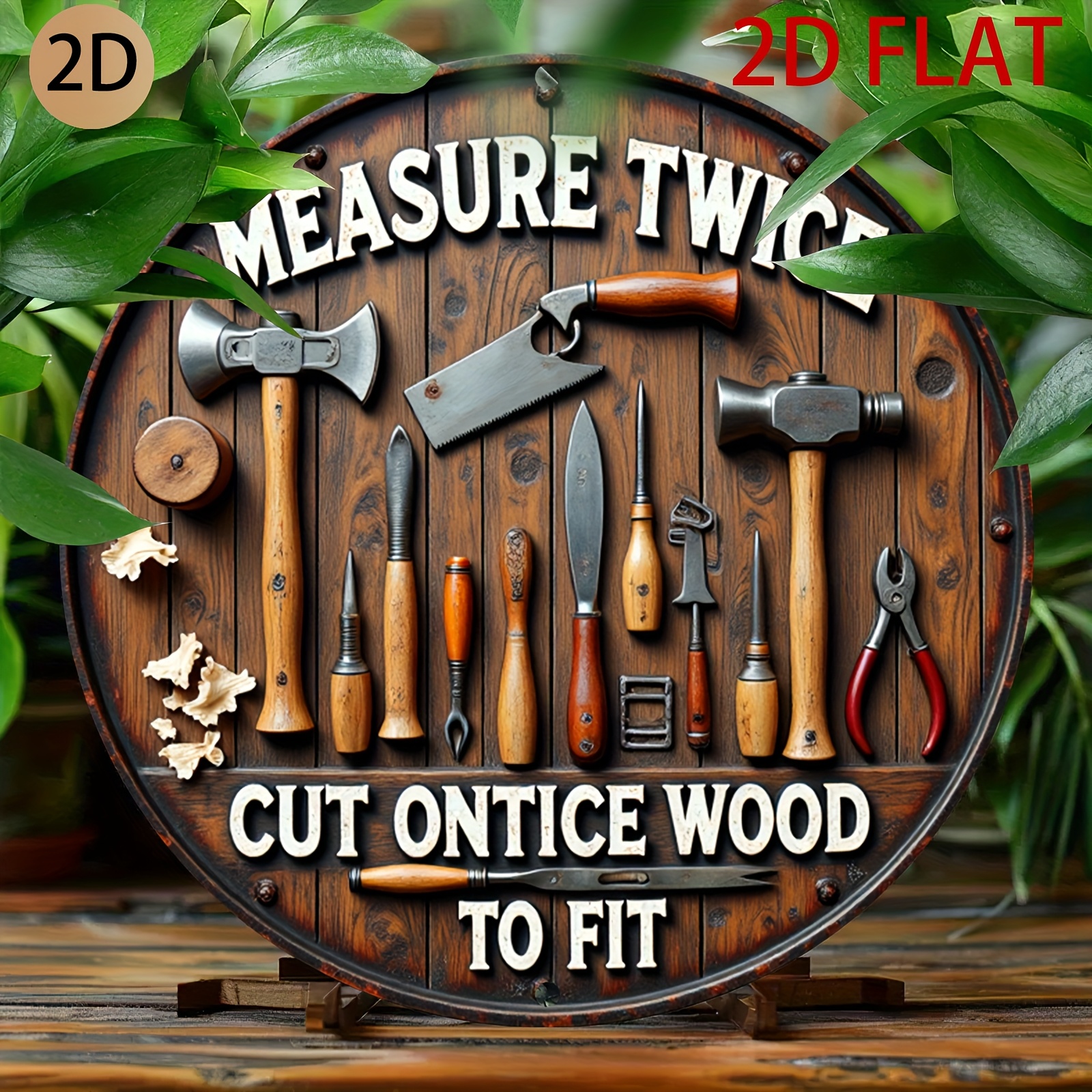 2D planar circular wooden tool - Woodworking Logo Design recensione e prezzo