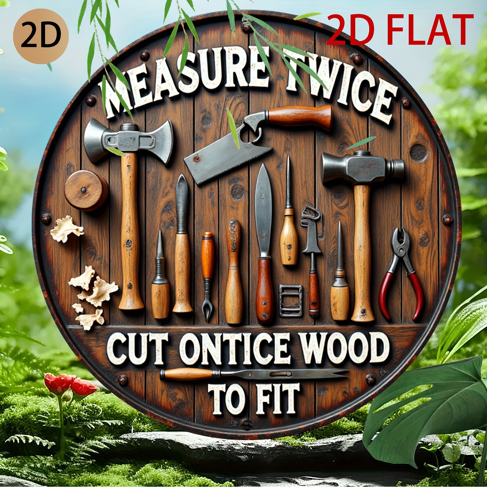 2D planar circular wooden tool - Woodworking Logo Design recensione e prezzo