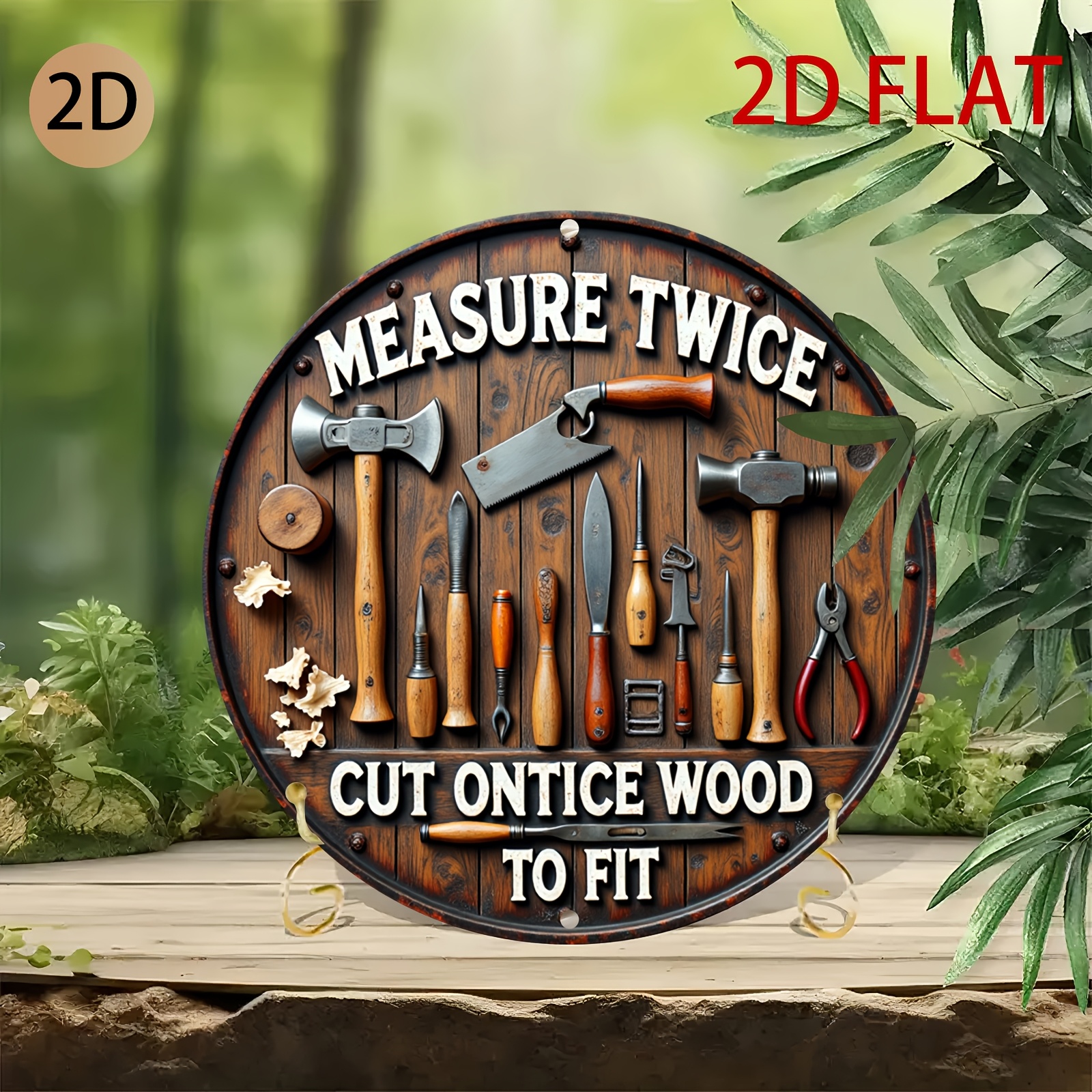 2D planar circular wooden tool - Woodworking Logo Design recensione e prezzo