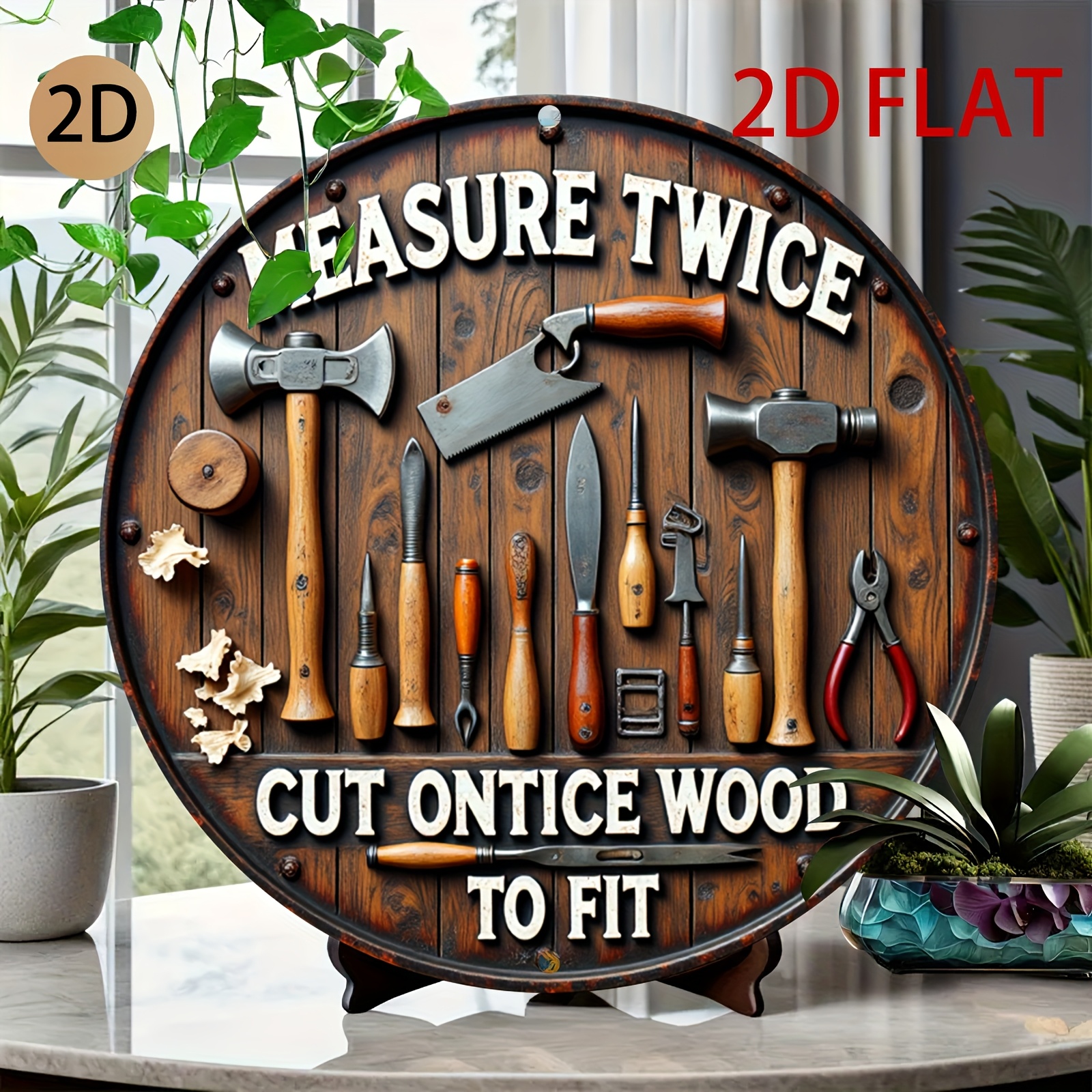 2D planar circular wooden tool - Woodworking Logo Design recensione e prezzo