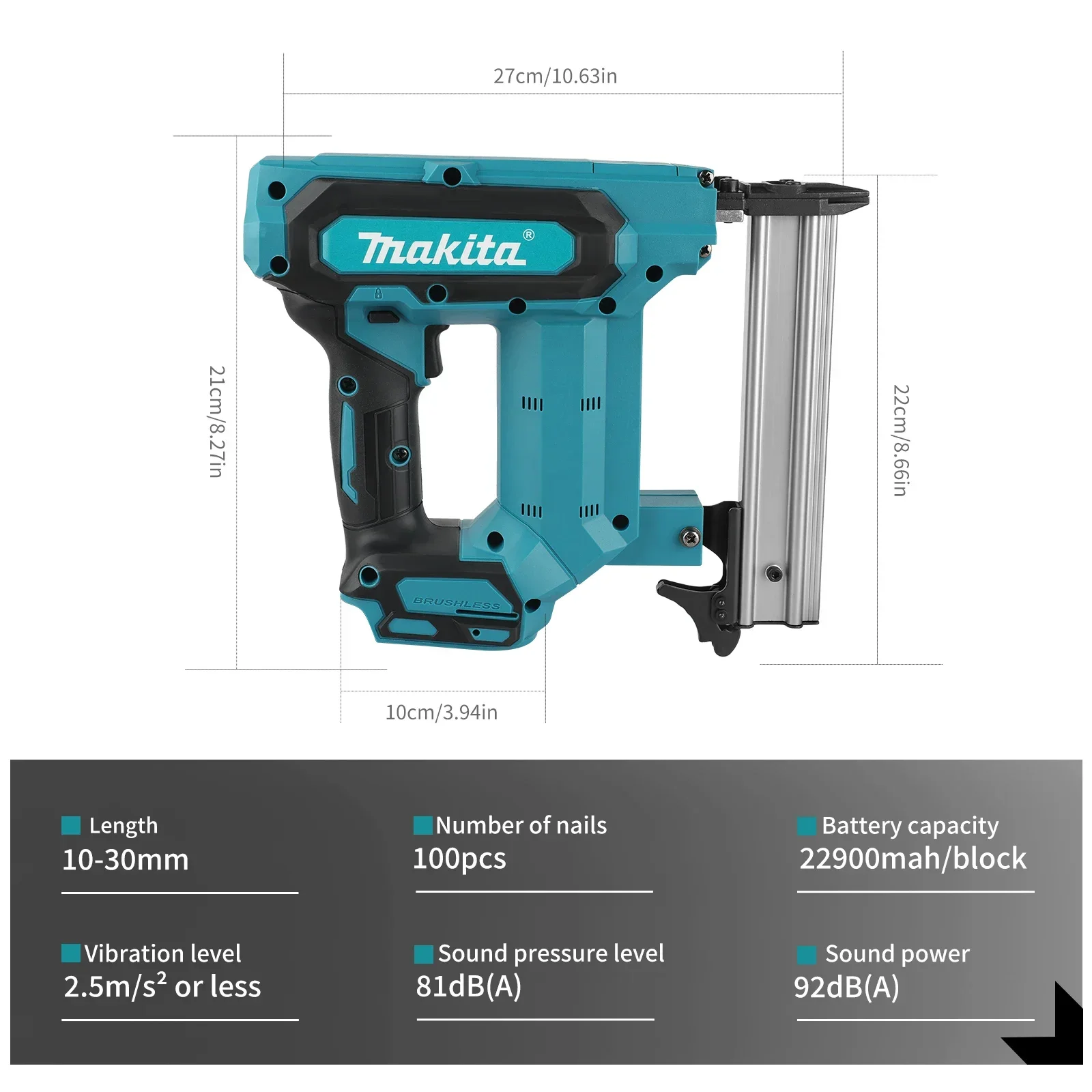 Makita 100-Nail Capacity,Cordl - Woodworking Nails recensione e prezzo